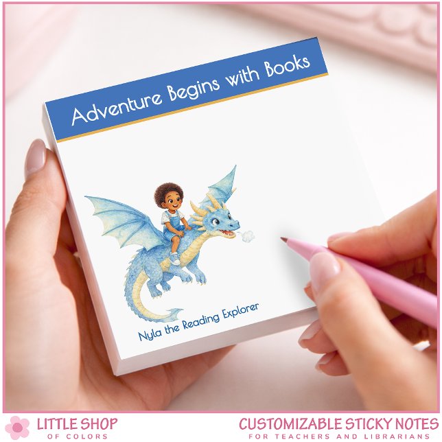 Bloco De Notas Adventure Begins with a Book Personalized Book Lov (Criador carregado)