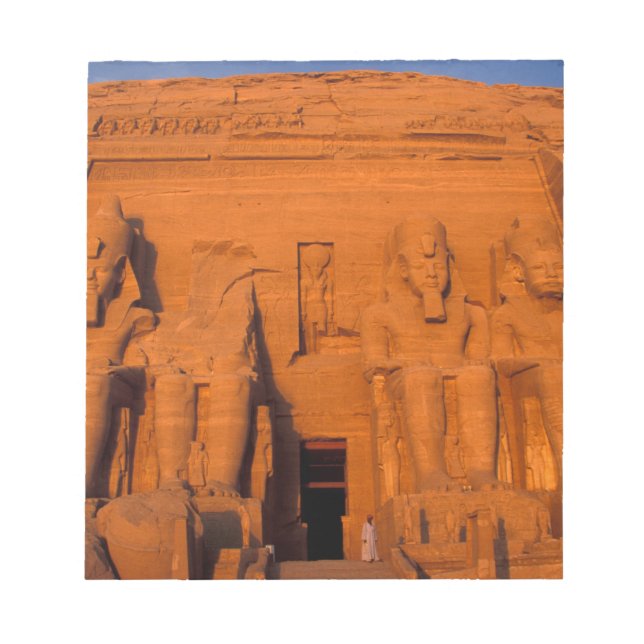 Bloco De Notas AF, Egito, Abu Simbel. Fachada ao pôr do sol, Gran (Frente)