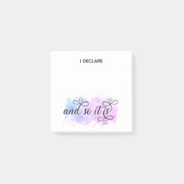 Bloco De Notas *~* Afirmação Intenção Abstrato Blob I DECLARE