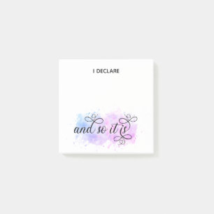 Bloco De Notas *~* Afirmação Intenção Abstrato Blob I DECLARE