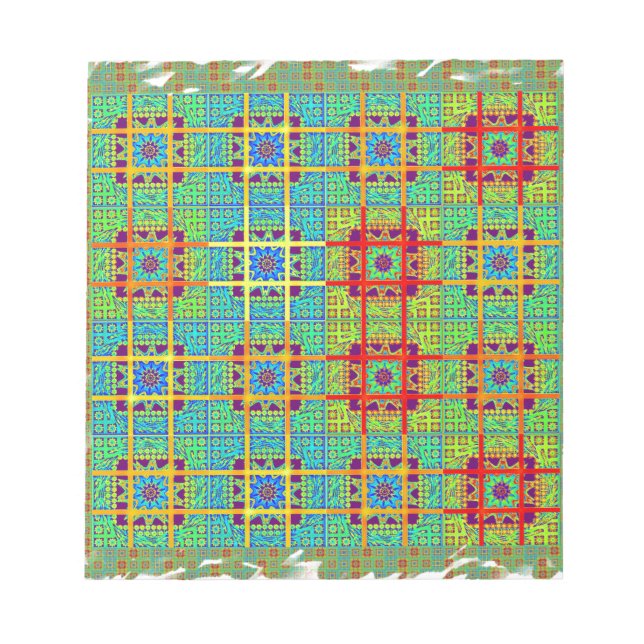 Bloco De Notas África do Sul - Étnica - padrão tribal - arte desi (Frente)