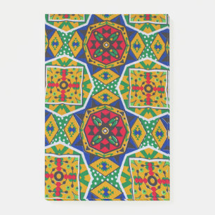 Bloco De Notas African Geometric Mosaic Ankole Style Textile Prin
