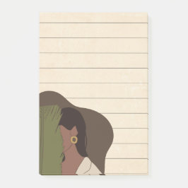 Bloco De Notas Afro-Americana Estilo de Vida Vinculado à Sticky