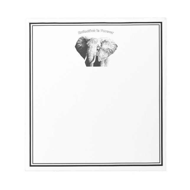 Bloco De Notas Afro-Bush Elephant (Frente)