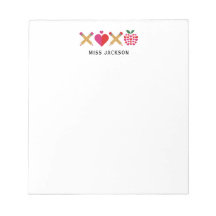 Agradecimento ao Professor Bonito XOXO Colorido