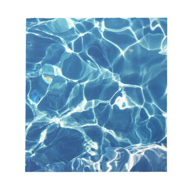 Bloco De Notas Água Azul Espumante (Frente)