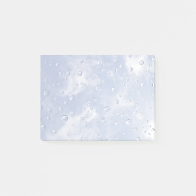 Bloco De Notas Água Cai No Vidro (Frente)