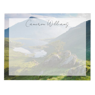 Bloco De Notas Água   Caneta ano Parque Ole Wen Lake Idwal Snowdo