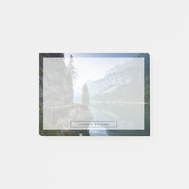 Bloco De Notas Água | Lago Gosau Salzkammergut Áustria (Frente)