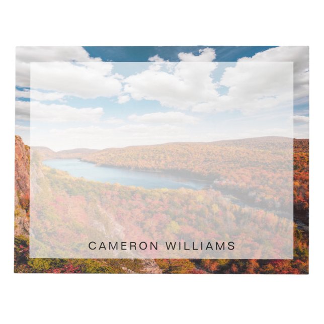 Bloco De Notas Água | Montanhas Porcupine Michigan (Frente)