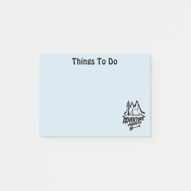 Bloco De Notas Aguarda o acampamento (Frente)