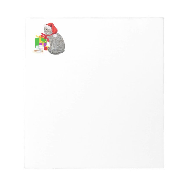 Bloco De Notas Aguardando pelo Papai Noel (Frente)