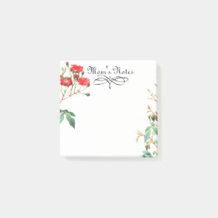 Bloco De Notas Aguarela floral 3x3 do vintage do jardim do rosa