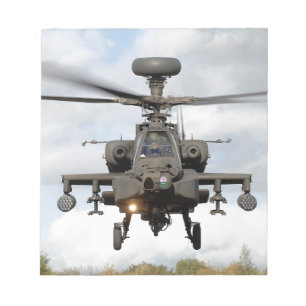 Bloco De Notas ah 64 forças armadas do helocopter do longbow de