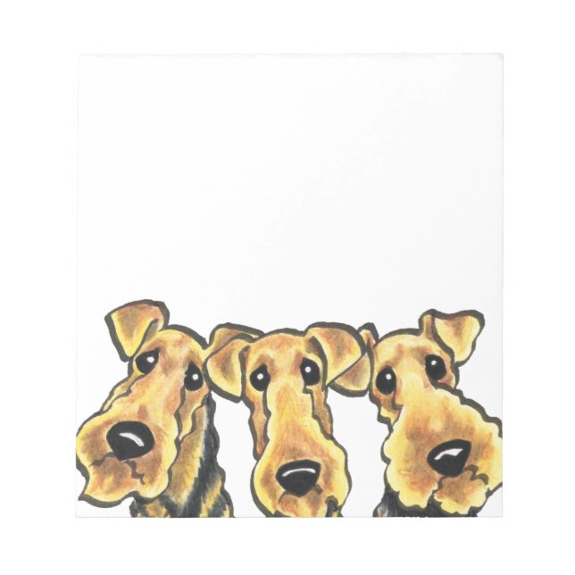 Bloco De Notas Airedale Terrier Lover (Frente)