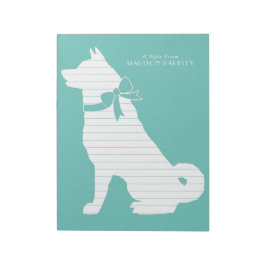 Bloco De Notas Akita Dog Puppy