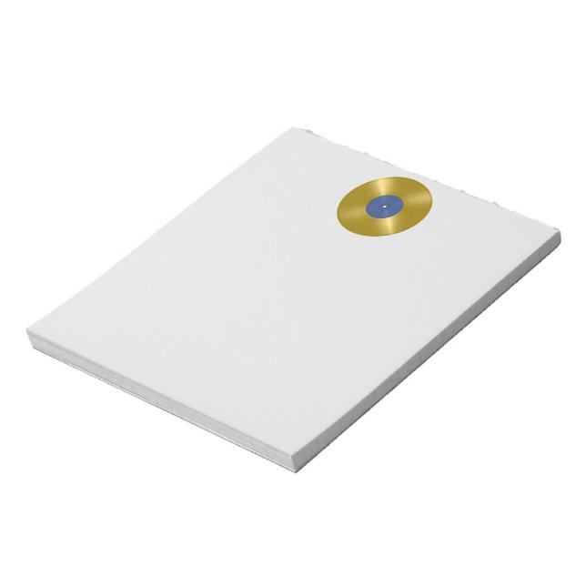 Bloco De Notas Álbum de Vinil Dourado (Invertido)