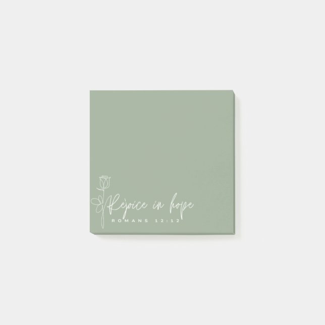 Bloco De Notas Alegra-se com as Postas de esperança (Frente)