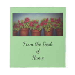 Bloco De Notas Alemães vermelhos em potes de argila