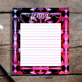 Bloco De Notas Alexandrite Gemstone Lined Personalizado