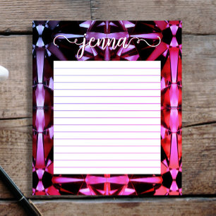 Bloco De Notas Alexandrite Gemstone Lined Personalizado