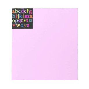 Bloco De Notas Alfabeto