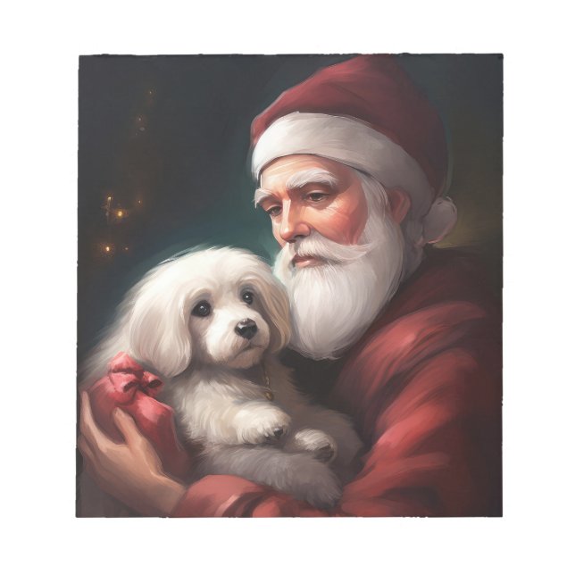 Bloco De Notas Algodão De Tulear Com Natal (Frente)