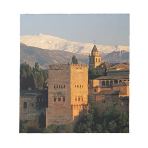 Bloco De Notas Alhambra; Granada; Andaluzia, Espanha, Serra