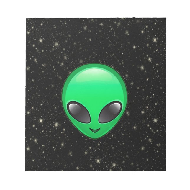 Bloco De Notas alienígena emojis (Frente)