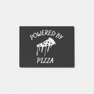 Bloco De Notas Alimentado Por Pizza