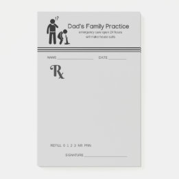 Bloco De Notas Almofada da prescrição da prática da família do