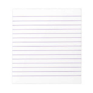 Bloco De Notas Almofada de memorando com linhas clássico violeta