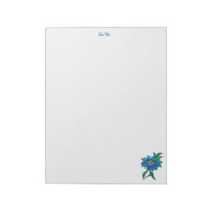 Bloco De Notas Almofada de nota da margarida azul