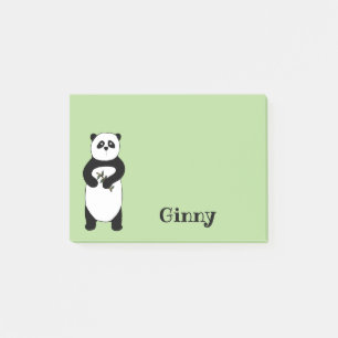 Bloco De Notas Almofada de nota pegajosa do urso de panda