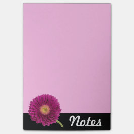 Bloco De Notas Almofada de nota roxa da margarida do Gerbera
