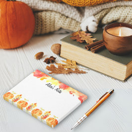 Bloco De Notas Alô Autumn personalizado