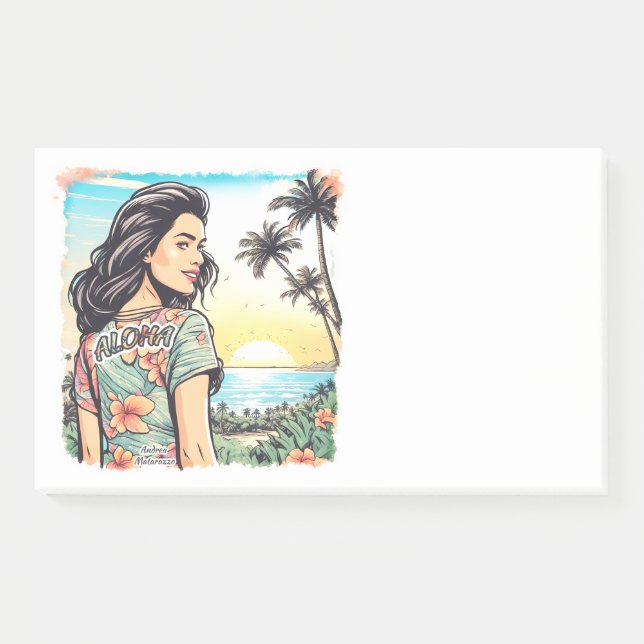 Bloco De Notas Aloha Girl (Frente)