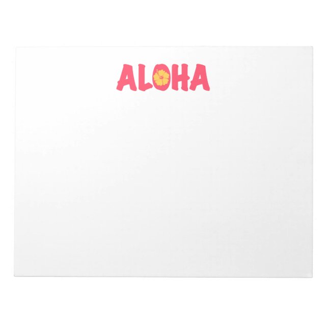 Bloco De Notas Aloha Notepad (Frente)