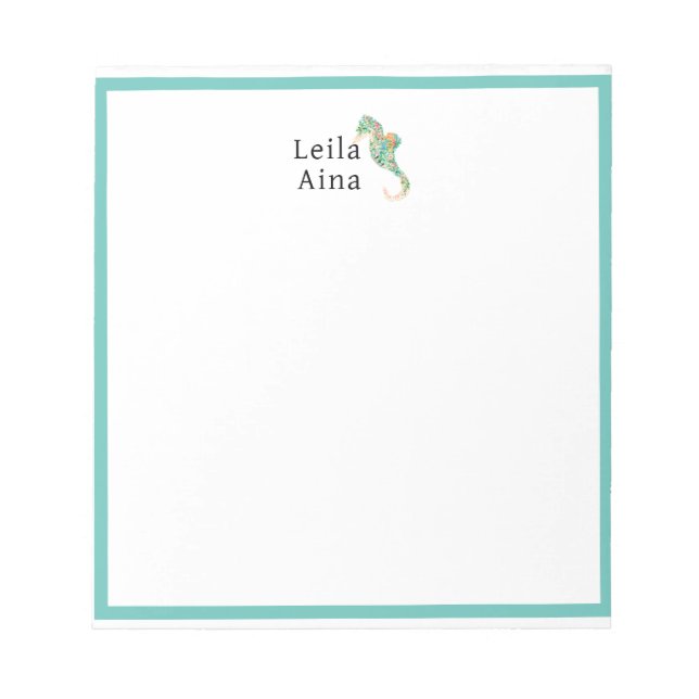 Bloco De Notas Aloha Seacavalo (Frente)