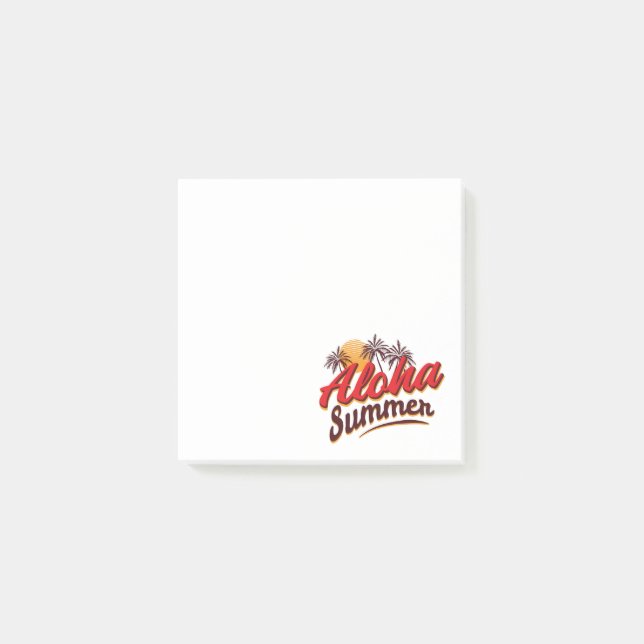 Bloco De Notas Aloha Summer (Frente)