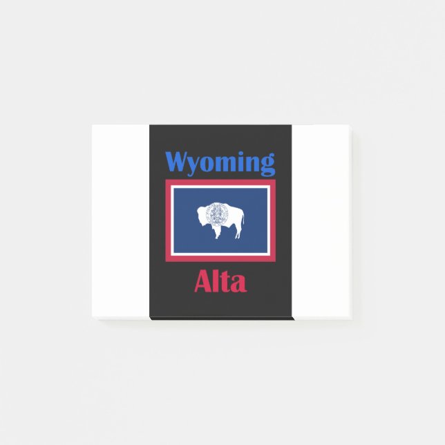 Bloco De Notas Alta Wyoming (Frente)