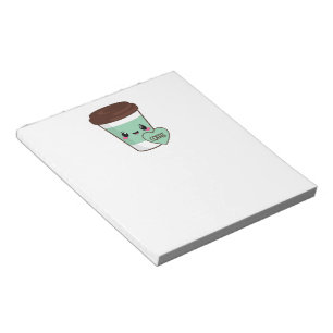 Bloco De Notas Amante de Emoji do café