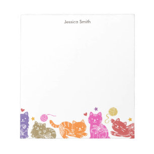 Bloco de Notas Amante de Gatos
