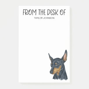 Bloco De Notas Amante do Pinscher Miniatura