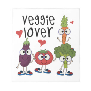 Bloco De Notas Amante do vegetariano