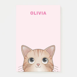 Bloco De Notas Amantes de gatos adorável gatinho olhando para o s
