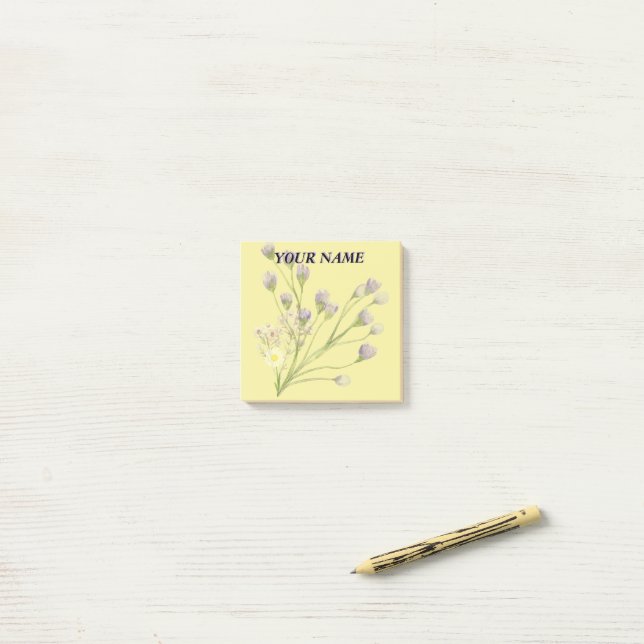 Bloco De Notas Amarelo (Na mesa)