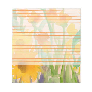 Bloco De Notas Amarelo Cana Girassol Laranja Laranja