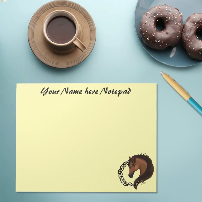 Bloco De Notas Amarelo Celta Marrom (Criador carregado)