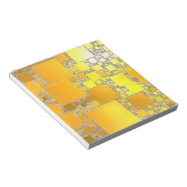 Bloco de Notas Amarelo e Laranja